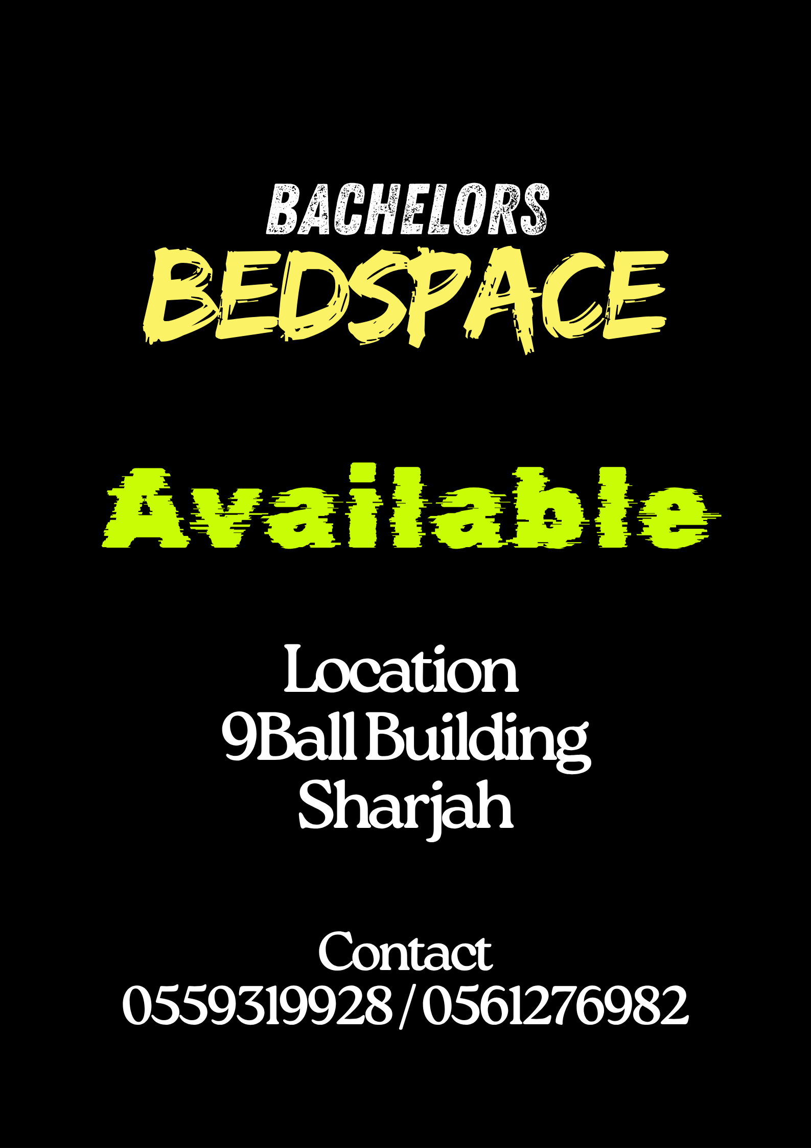Bedspace at Sharjah Al Nahda